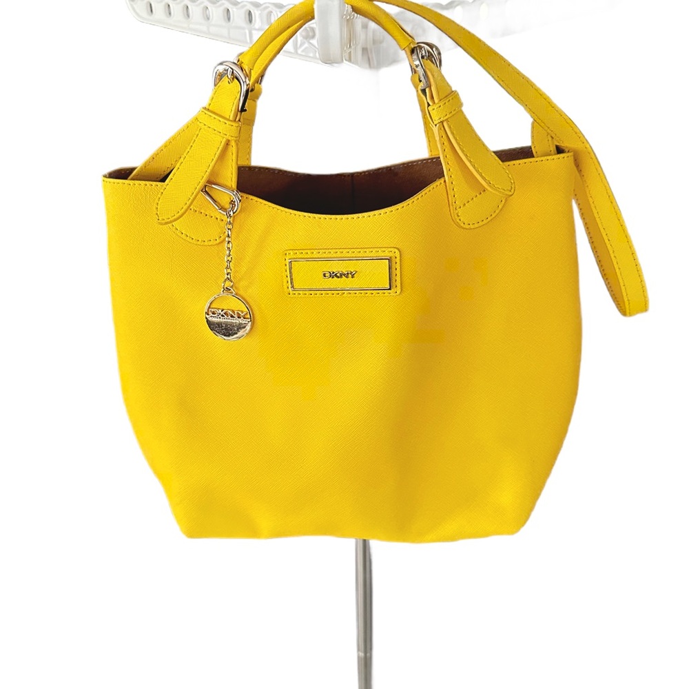 Yellow DKNY purse. Only worn a handful of times. - Picture 5 of 10